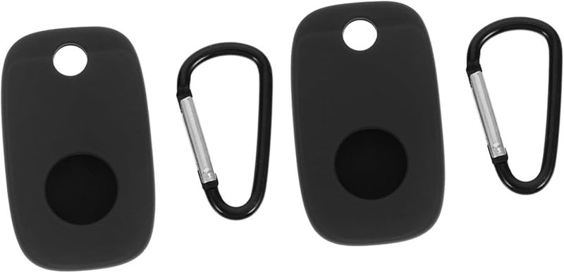 Shockproof Silicone Cover Case For Tile Mate Pro Tracker Keychain Black 2 Pack - Image 1